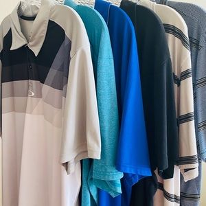 Lot of 6 Oakley Golf Shirts XXL